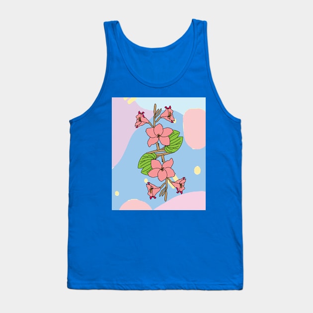 Vintage Flowers Orchids Colorful Tank Top by flofin